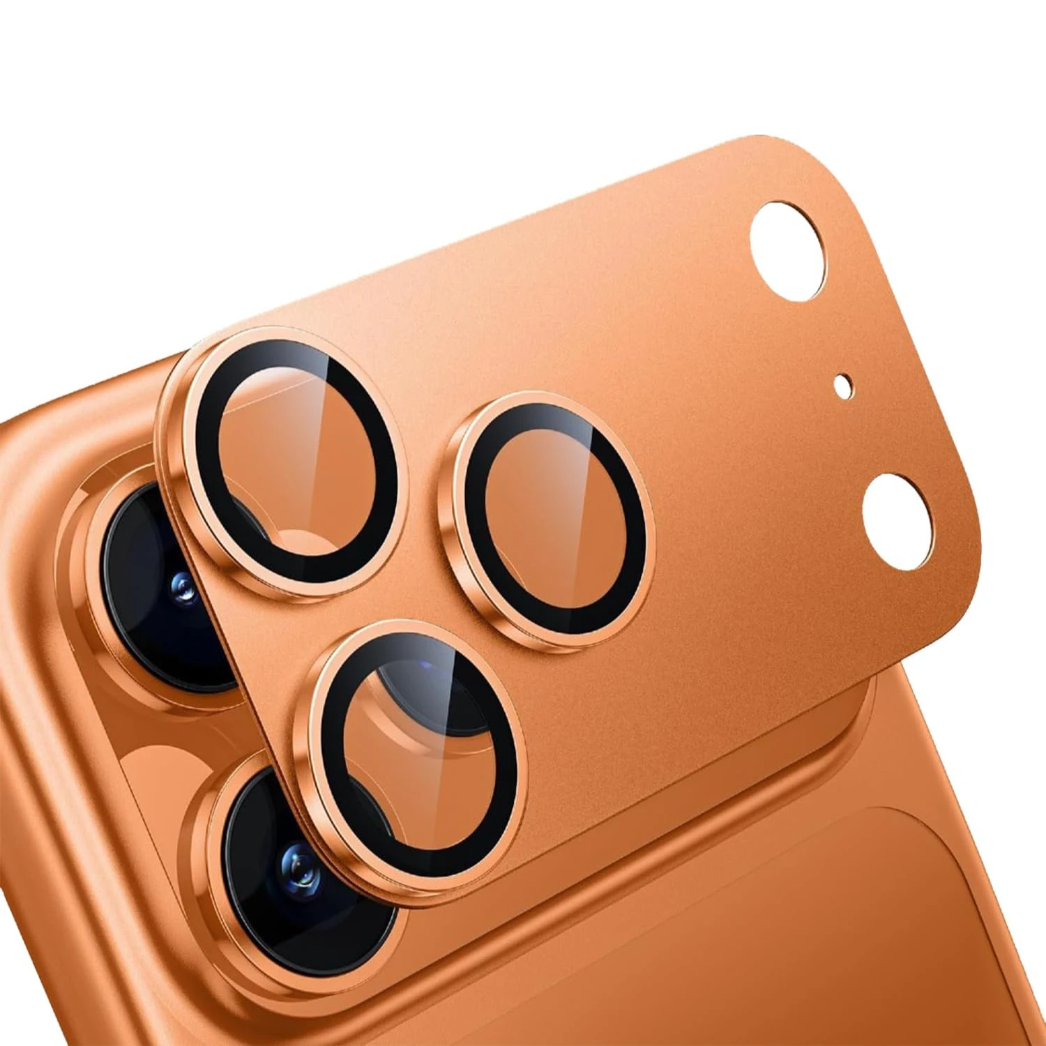 Levelo Trio Pro 2-in-1 Camera Lens Protector for iPhone 17 Pro Max – Orange new1 Levelo Trio Pro 2-in-1 Camera Lens Protector for iPhone 17 Pro Max – Orange - Image 1