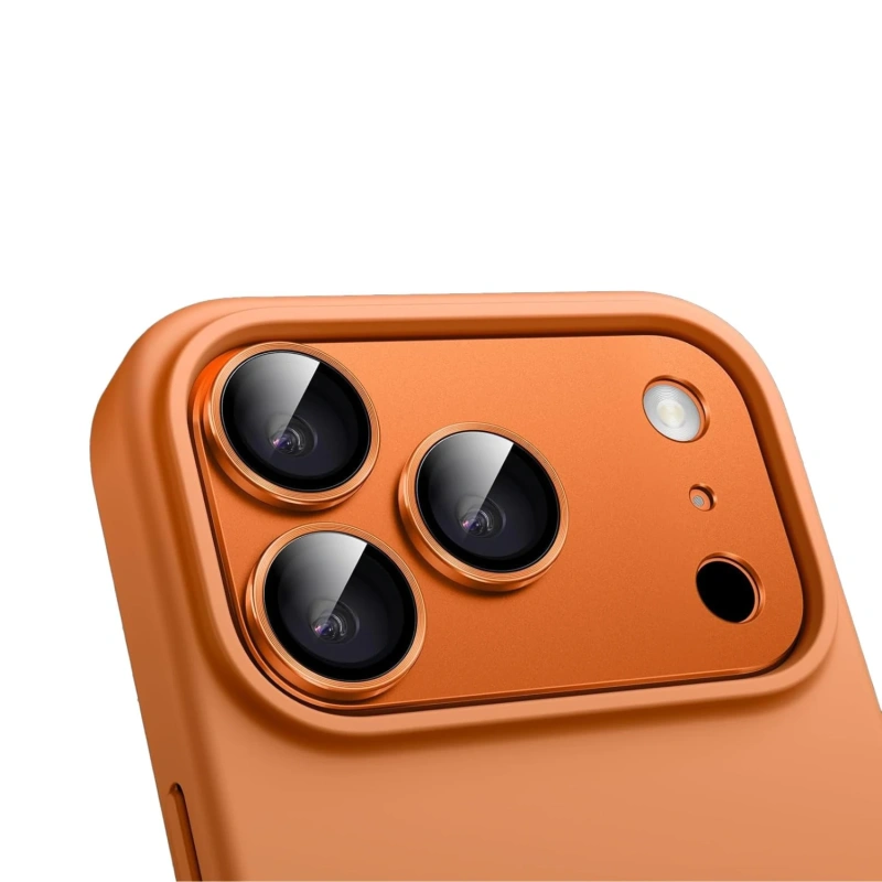 Levelo Trio Pro 2-in-1 Camera Lens Protector for iPhone 17 Pro – Orange - Image 2