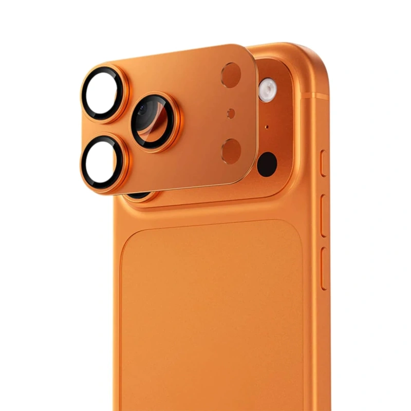 Levelo Trio Pro 2-in-1 Camera Lens Protector for iPhone 17 Pro – Orange - Image 3