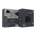 Levelo Vero 20W GaN UK Wall Adapter USB-A & USB-C with Cable – Black - Image 4