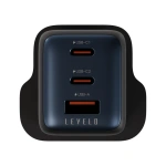 Levelo Vero 65W GaN UK Wall Adapter Dual USB-C & USB-A – Black