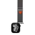 Levelo York Nylon Watch Strap for Apple Watch 49mm – Grey - Image 2