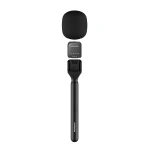 Porodo 2.4GHz Bluetooth Microphone with Transmitter, Receiver & Noise Reduction 400mAh – Black - Image 2