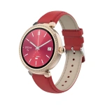 Porodo Belle Lady Smartwatch with Rose Gold Dial & Red Strap