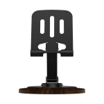 Porodo Blue 360° Rotating Desktop Phone Holder – Black - Image 2