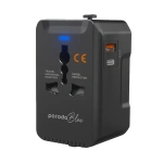 Porodo Blue Dual-Port PD 20W Universal Travel Adapter – Black - Image 2