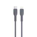 Porodo Blue Riva 60W Dual USB-C Car Charger with USB-C to Lightning Cable – Black - Image 2