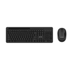 Porodo Dual Mode Wireless Keyboard & Mouse Combo 2.4GHz + Bluetooth – Black