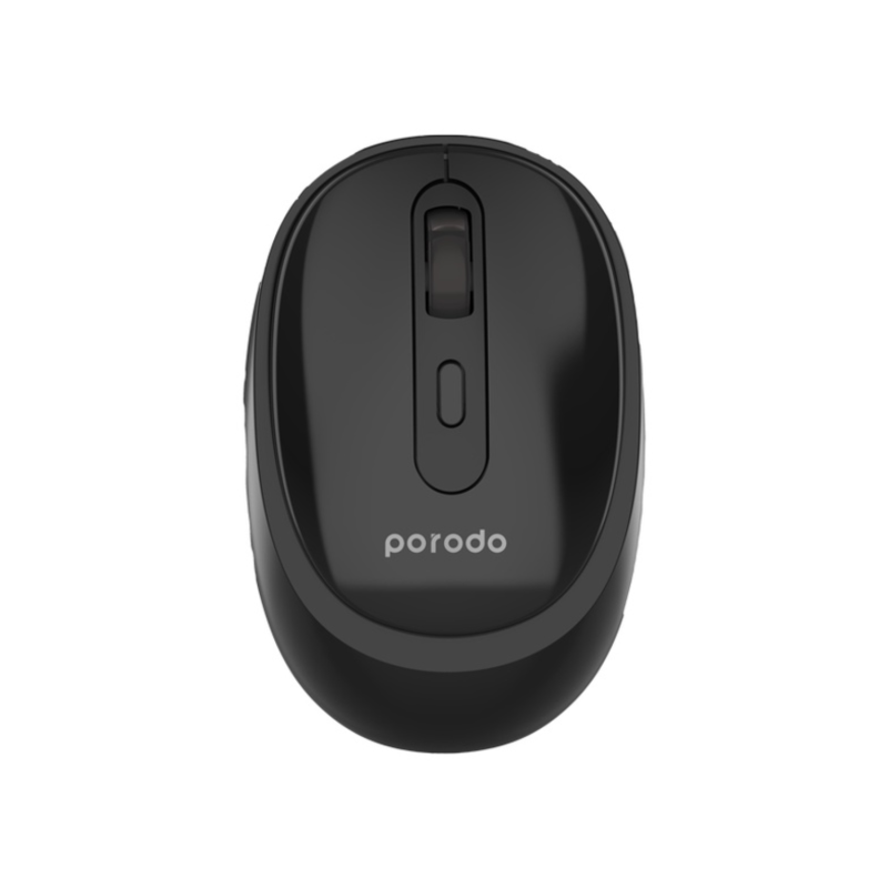 Porodo Dual Mode Wireless Keyboard & Mouse Combo 2.4GHz + Bluetooth – Black - Image 2