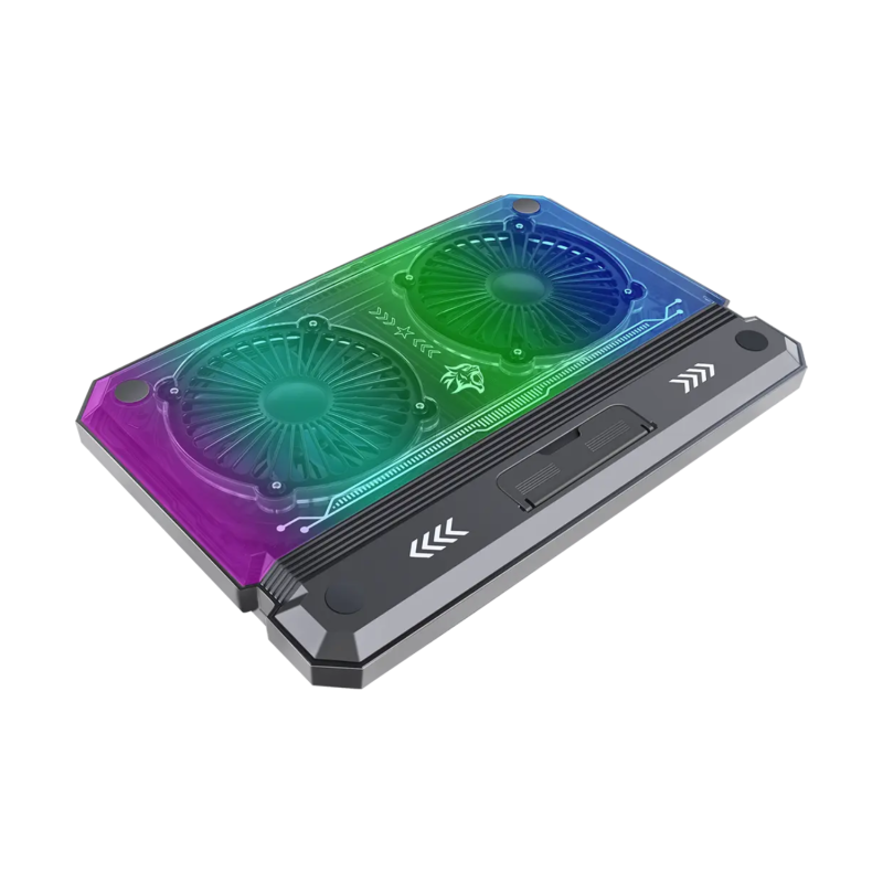 Porodo Gaming Laptop Cooling Pad with Phone Holder - Image 2