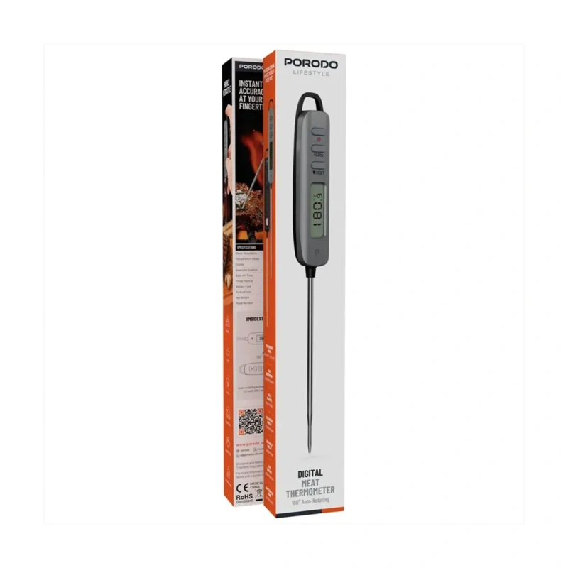 Porodo Lifestyle Digital IPX6 Thermometer - Silver - Image 3