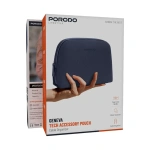Porodo Lifestyle Geneva Pouch with Handle - Blue - Image 6