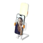 Porodo Lifestyle RGB Fill Light with Phone Holder & Cantilever Arm 1000mAh – White
