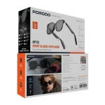Porodo Optix BT 5.3 Wireless Audio Sunglasses with UV400 Protection – Black - Image 4