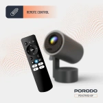 Porodo Premiere 65W Portable Smart Projector 1080P Android 13 - Grey - Image 4