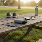 Powerolgy VoltEdge 145W 40000mAh Power Bank with TFT Display - Grey - Image 2