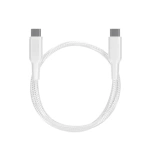 Powerology 60W USB-C to USB-C V2.0 Cable 1.2M - White