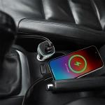 Powerology 75W Car Charger USB-A & USB-C with USB-C to Lightning MFi Cable - Black/Grey - Image 3