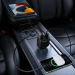 Powerology 81W Car Charger with Retractable USB-C Cable - Black - Image 3