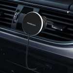 Powerology Airwave Magnetic Wireless Car Charger - Grey - Image 2