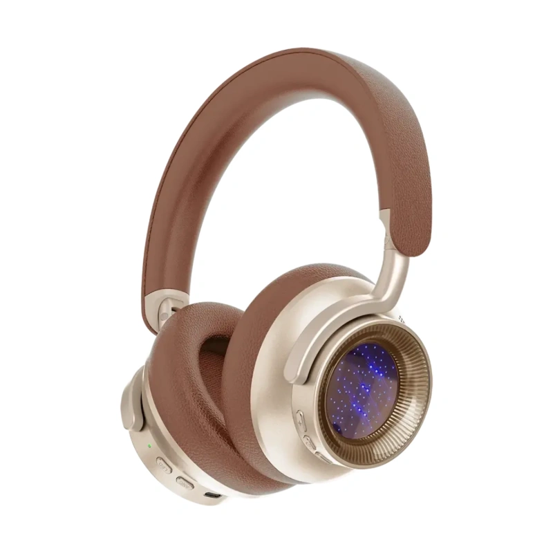 Powerology Astro 600mAh Hybrid ANC Wireless Headphone - Khaki - Image 2