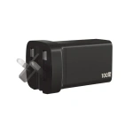 Powerology GaNex 67W GaN Wall Charger USB-C & USB-A with TFT Display - Black - Image 3