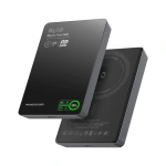 Powerology MagVolt 10000mAh Slim Magnetic Wireless Power Bank with TFT Display - Black