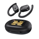 Powerology Open-Ear Air Conduction ENC TWS Earbuds with Display Case - Black