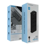 Powerology PD 20W QC 3.0 Extension Socket with 2 USB-C Ports 2M - Black - Image 2