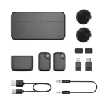 Powerology Pure Q1 AI Noise-Cancelling Microphone with Touch Screen - Black - Image 3