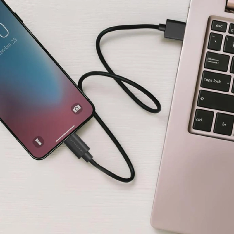 Powerology USB-A to USB-C Cable 1.2M - Black - Image 4