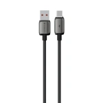 Powerology Zinc Alloy USB-A to USB-C Braided Cable 15W - Black