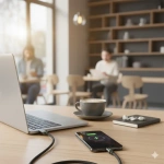 Powerology Zinc Alloy USB-C to USB-C Braided Cable 60W - Black - Image 2
